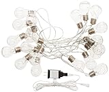 The Gerson Company Connectable 20 Count Electric Plastic Edison bulb Light Set with 2 Spacing by The