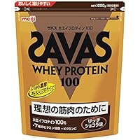 ザバス(SAVAS) ホエイプロテイン100+ビタミン リッチショコラ味 【50回分】 1,050g