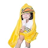 B.duck ベビー毛布　赤ちゃん バスタオル タオル ポンチョ タオル　(四季通用）