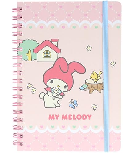 Amazon.co.jp: マイメロ バインダーノート メモ帳 システム手帳 PU
