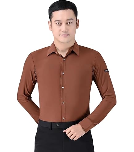 Amazon.co.jp: 社交ダンス メンズラテンシャツ 競技用レオタード