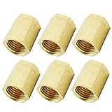 MagiDeal 6pieces 1 / 4 "真鍮Barbedメスストレートホースチューブパイプ継手カプラーコネクター