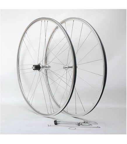 Amazon | 700c自転車ホイールセット 銀 C/Vリムブレーキ 7-11スピード