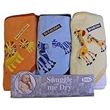 Me and My Baby Animal Hooded Bath Towel Set, 3 Pack, Frenchie Mini Couture by Frenchie Mini Couture