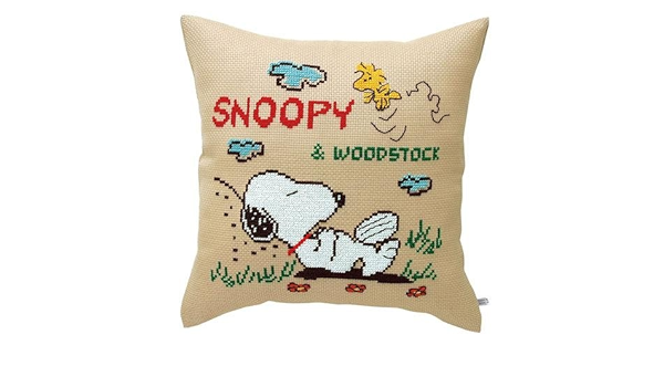 Amazon Co Jp オリムパス 6019 ししゅうキット クッション スヌーピー お昼寝 ホビー