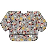 Bumkins Disney Baby Waterproof Sleeved Bib, Gray, 6-24 Months by Bumkins [並行輸入品]