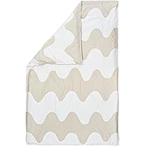 Amazon｜マリメッコ ロッキ 布団カバー （ベージュ×ホワイト