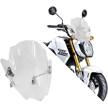 バイク用クリアピンク風防 取り付け金具付き Amazon | Z-FATHER 旭風防 クリア 短風防(緑布タレ