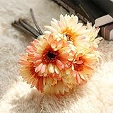 inverlee 1pcs人工花リーフMagnoliaフローラルFake花ウェディングブライダルブーケDIYホームガーデン装飾 as show