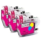 ブラザー用LC3119 LC3119M 互換インクカートリッジ マゼンタ 大容量 3本セット [対応機種]: MFC-J6980CDW MFC-J6580CDW MFC-J6583CDW MFC-J6983CDW MFC-J5630CDW