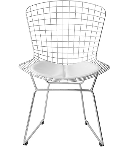 Amazon｜ワイヤーチェア（ホワイトフレーム/シートホワイト） ハリー