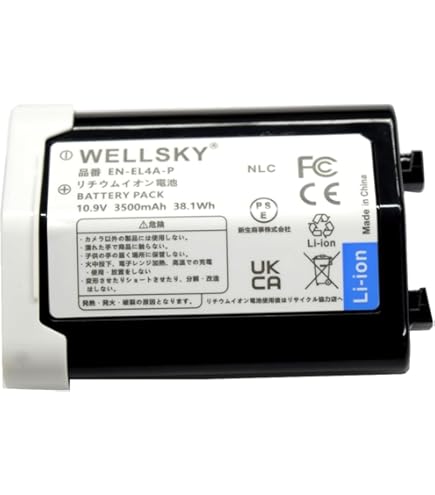 Amazon | NLC EN-EL4A EN-EL4 互換バッテリー 純正品と同じよう使用