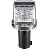 【ソーラースターミニ クリア】 H150×W80×φ40(mm) 3030990 LE-132-C-R/G 工事灯 点滅灯 回転灯 LED工事灯 LED点滅灯 ソーラー式 LED保安灯 警告灯 ソーラー回転灯 ソーラー工事灯 1個