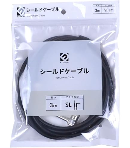 Amazon | E.D.GEAR EGC-3R/SS 3m ギター用シールドケーブル エレキ