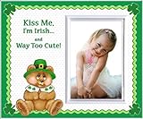 Kiss Me, I'm Irish St. Patrick's Day Picture Frame Gift and Decor by Expressly Yours! Photo Expressi