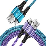 ANNIBER Type-C 充電ケーブル アンドロイド タイプC ケーブル スマホ充電コード QC急速充電対応【1.8m/2本セット/保証付き】携帯充電ケーブル type-c Androidコード usbタイプcケーブル データ転送 ナイロン編み 高耐久USB-C to USB-A ケーブル Galaxy Sony Xperia Huawei Oppo Android USB-C機器対応