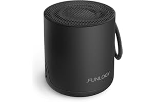 FUNLOGY Portable Mini2（スピーカー/ポータブルスピーカー）【VGP 2026 金賞】 小型/防水対応 bluetooth/キャンプ/アウトドア/ワイヤレス/IPX7/お風呂/pc/スマホ/TWS【日本ブランド 】 (ブラック)