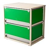 「スタックストー」 引き出しチェスト trunk 2 (トランク 2段)グリーン