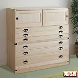 桐タンス引戸3杯＋桐3段チェストHI-3001