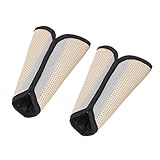 uxcell　車用シートベルトカバー　安全ベルトカバー　自動車　着脱式　ファスナー　パッド　2個　ベージュ