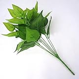 Kicode ホームデコレーションのための植物のミニプラスチックフェイクグリーングラス（緑大根）