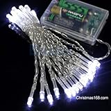 E-MART 3.5M 30 LED Battery Operated Christmas Wedding Fairy String Lights,white - US SHIPPING [並行輸入品