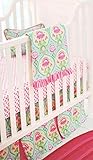 New Arrivals Layla Rose 4 Piece Crib Set, Pink/aqua/green/yellow by New Arrivals