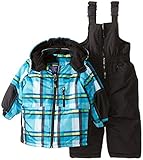 Rugged Bear Baby Boys ' All Over Plaidスノージャケット カラー: ブルー