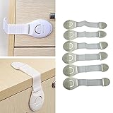 HBF 6PCS ベビーガード 引出ロック ドアストッパー 多目的ストッパー 地震対策 引き出し 開き戸 引き戸 冷蔵庫のドア 棚など