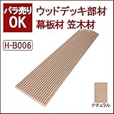 ウッドデッキ 人工木材 人工木 部材 樹脂ウッドデッキ 幕板材 笠木材 144×11×2000mm【H-B006】【2色選択可】 (ナチュラル)