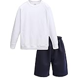 [サニーハグ] 体操服 体操着 長袖 ハーフパンツ 上下セット 男の子 女の子 綿高混スムース 吸汗速乾 スクール キッズ 幼稚園 小学生 中学生