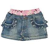 【H28年春物】 CHILD CHAMP(チャイルド チャンプ) ストレッチデニムバックフリルスカート 110cm/BL NO.C-86161404