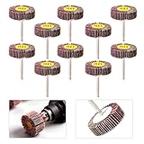 10 PC 研磨サンドペーパーフラップホイールディスク 80 # Dremel シャンク回転工具のグリット
