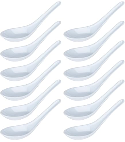 片掛け レンゲ 引っ掛け メラミン ソリ レンゲ 業務用 レンゲスプーン 引っ掛け ラーメン レンゲ （白） 【10個セット】 メラミン 業務