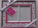 Pink Daisy first photo and announcement picture frame by Cudlie [並行輸入品]
