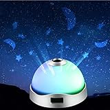 biuaue Starry Night Light Sky投影ランプLEDスターライト子供寝室テーブルランプBattery Powered Night Lamp