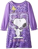 Peanutsスヌーピー" Leopard Print " Toddler Girls Nightgownサイズ2t - 4t カラー: パープル