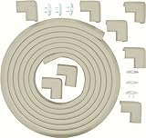Linden Tree Baby 20.4 Ft of Edge And Corner Guard Coverage (Includes 8 Corner Guards). Stylish Beige
