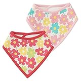 (チャックル) chuckle レトロお花柄バンダナスタイ2枚組【マジック式】【よだれかけ・ビブ】 レッド サイズなし W8286-00-21