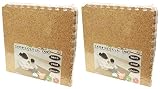 OMG フチ付きコルクマット(粗目）　８Ｐx２セット