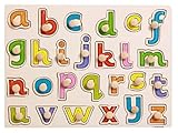 Tmrow 1セット アルファベット パズル 積み木 形合わせ はめこみ 人気　誕生日　プレゼント　木のおもちゃ　子供赤ちゃんベビー　知育玩具 30x23cm 103