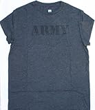Army TシャツダークグレーとブラックArmy Letters ( Small ) – 米国陸軍の公式ライセンス製品