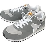 [ジーデージャパン] 鋼製先芯入り 作業靴 JSAA B種認定合格品 PVCバンパー 3E Azteca AT-350 グレー 26.5 cm