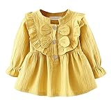 (プタス)Putars ベビー服 子供服 ワンピース 女の子 エレガント パフ袖 四色 可愛い 記念日 プレゼント 6-24ヶ月