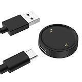 MoKo Amazfit BIP6 / Active2 用 充電器 アダプタ*1+ケーブル(1M)*1 セット 磁気吸着 Amazfit Active2/BIP6 充電ケーブル USB式 100cm アマズフィット TYPE-Cアダプター スマートウォッチ 充電 ドック スタンド マグネット Black