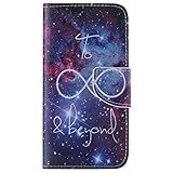 OMATENTI Smasung Galaxy S6 Edge ケース, 高級PUレザー ケース 手帳型 保護ケース カード収納ホルダー付き 横置きスタンド機能付き マグネット式 スマホケース [無期