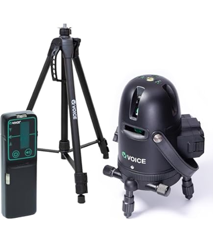 VOICE レーザーサイト ブラック Amazon | VOICE レーザー墨出し器 フルライン グリーンレーザー Model