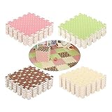ELEAR 18本 30x30cm EVAフォームエクササイズフロアマットジムガレージキッズ遊びマットフロアリングギフト