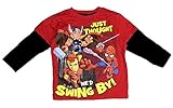 Marvel Little Boys 'スーパーヒーローSquad幼児長袖赤シャツ カラー: レッド