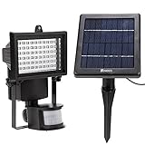 Homdox Solar Lights, Outdoor Security Flood Light, 60LED Waterproof Christmas Lightning Adjustable S